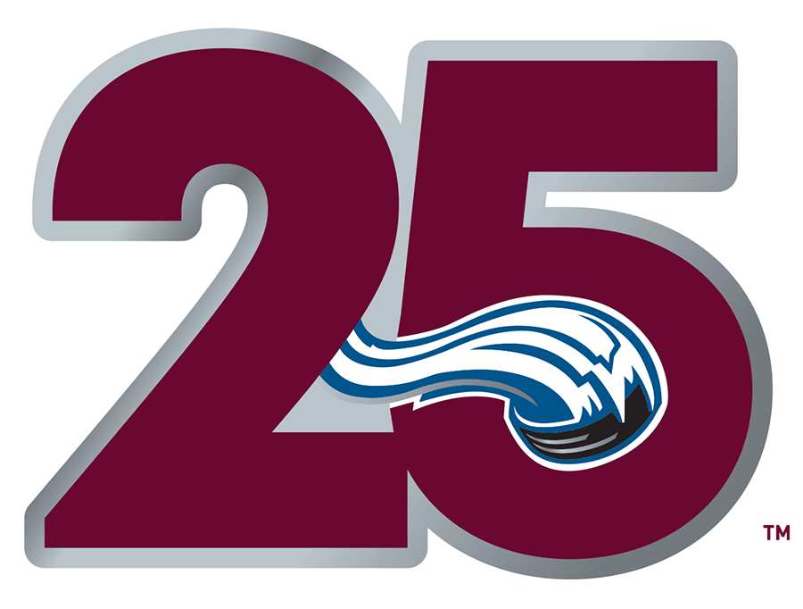 Colorado Avalanche 2021 Anniversary Logo iron on heat transfer